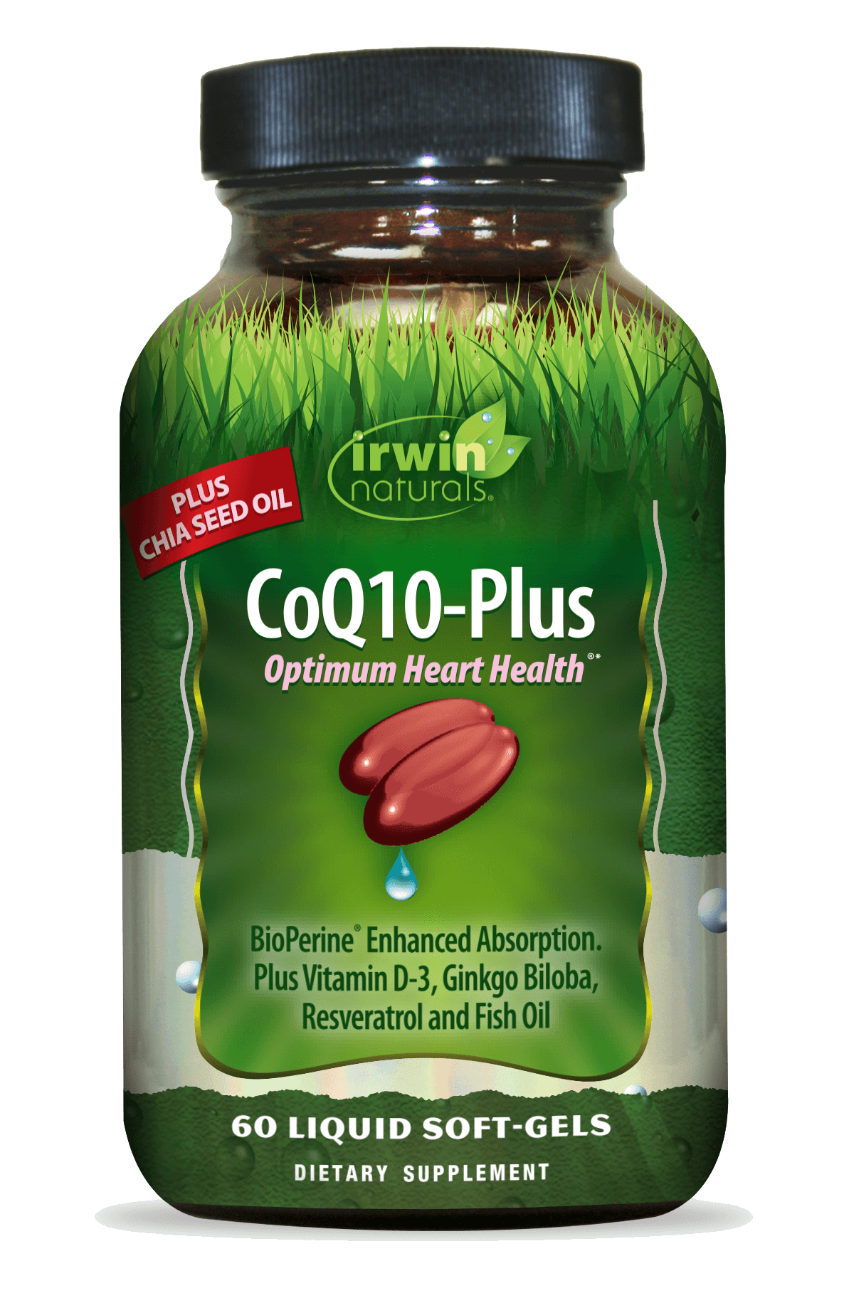 CoQ10 Plus Optimum Hearth Health Plus Chia Seed Oil by Irwin Naturals