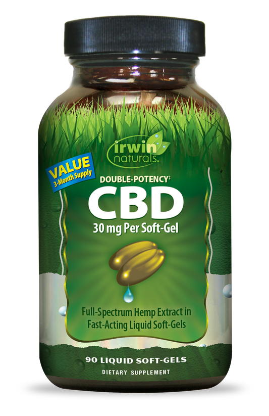 Double Potency CBD Soft Gels: 30 mg Value Size