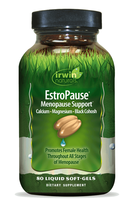 Estro Pause Menopause Support with Calcium, Magnesium, Black Cohosh by Irwin Naturals