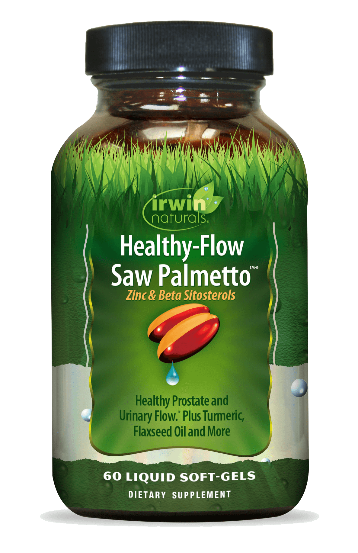 Healthy Flow Saw Palmetto Zinc and Beta Sitosterols by Irwin Naturals