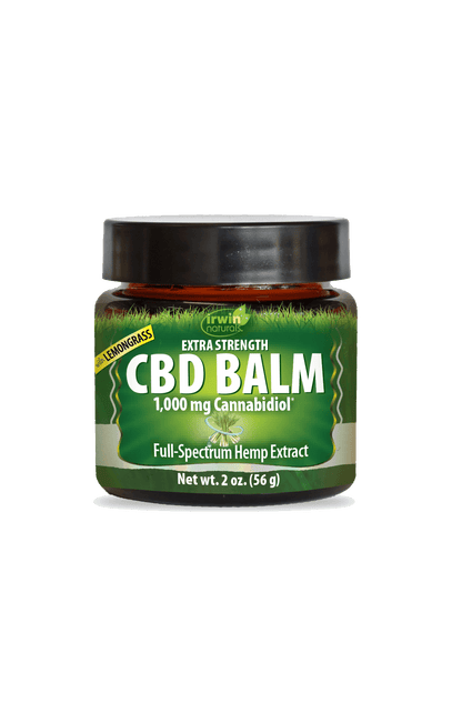 Extra Strength CBD Balm 1000 mg Cannabidiol with Lemongrass by Irwin Naturals