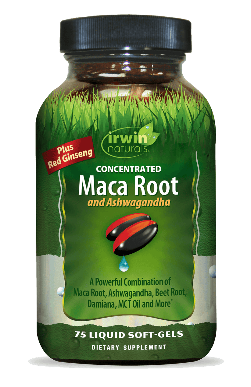 Maca Root and Ashwagandha Supplement Irwin Naturals