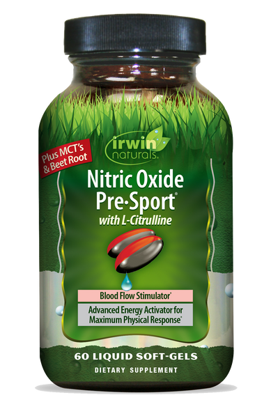 Irwin Naturals Nitric Oxide Pre-Sport (60 Softgels ) Irwin Naturals Nitric Oxide Pre-Sport (60 Softgels )