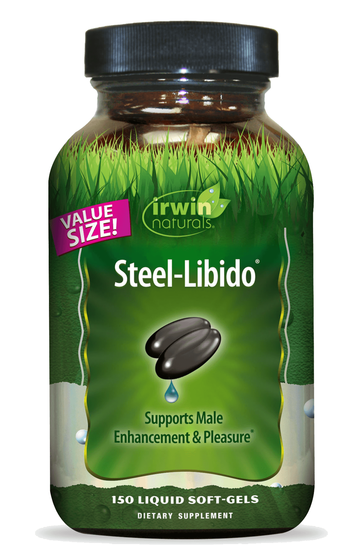 Value Size Steel Libido Supports Male Enhancement and Pleasure by Irwin Naturals