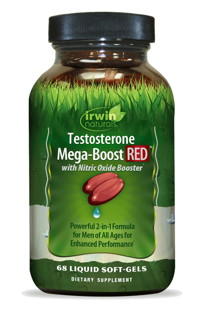 Testosterone Mega Boost RED with Nitric Oxide Booster by Irwin Naturals testosterone boosters
