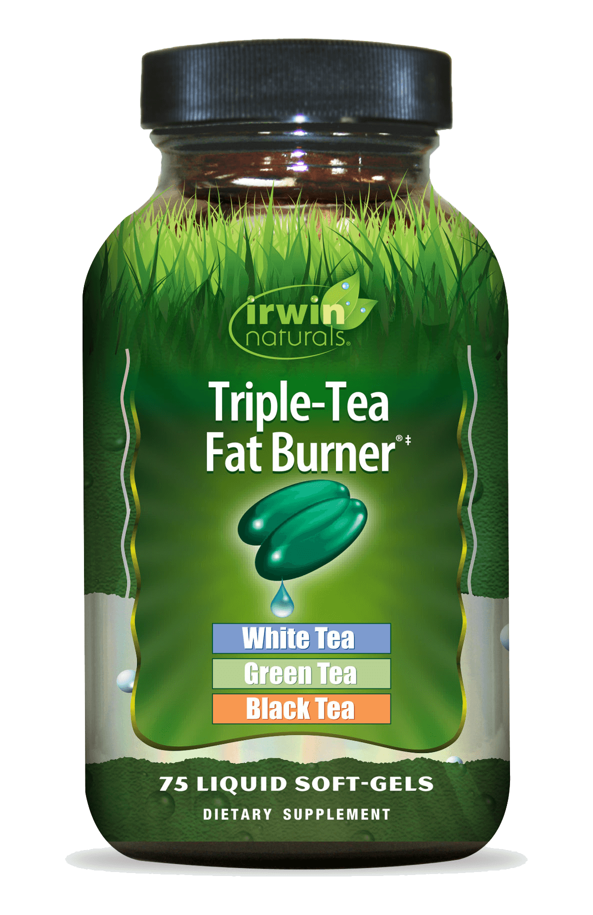 Triple Tea Fat Burner: White Tea, Green Tea, Black Tea by Irwin Naturals
