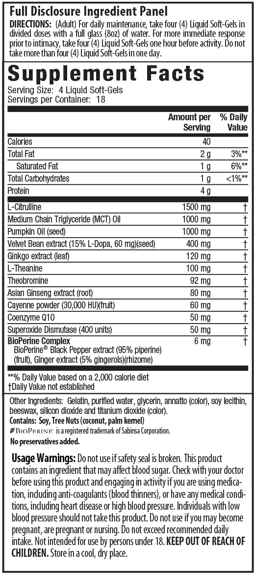 SteelLibido Max3 + Nitric Oxide Booster Irwin Naturals